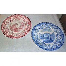 Large collection of Wedgwood Harvard plates