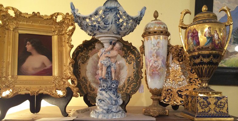 Collection of beautiful antique porcelain