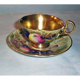 Aynsley cup and saucer with gilt center