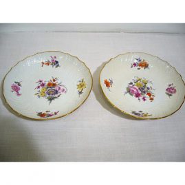 Berlin KPM serving bowls, 19th century, each painted differently