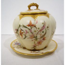 Rare Royal Worcester Bisquit Jar