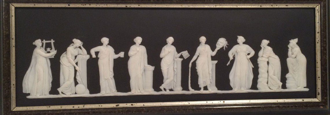 Wedgwood black and white jasperware plaque