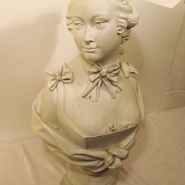 Antique French bisque bust attributed to Sevres