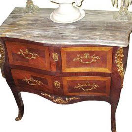 Marble top 3 drawer cabinet