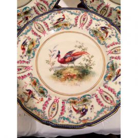 Close up of Royal Doulton bird plates