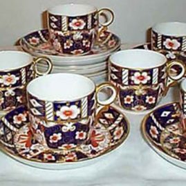 Royal Crown Derby Imari cups and saucers