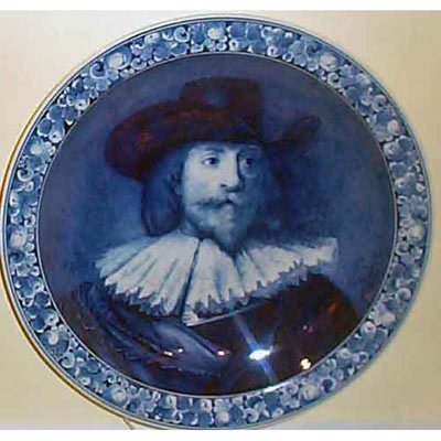 Royal Delft charger after Rembrandt