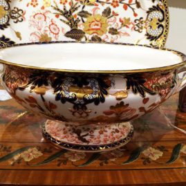 Royal Crown Derby Imari bowl with handles