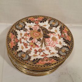 Set of twelve Royal Crown Derby Imari luncheons or dessert plates