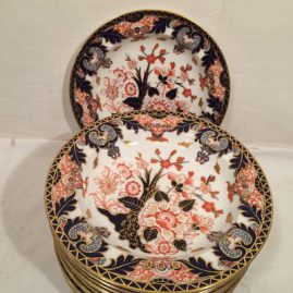 Set of twelve Royal Crown Derby Imari wide rim soups