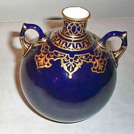 Royal Crown Derby cobalt vase