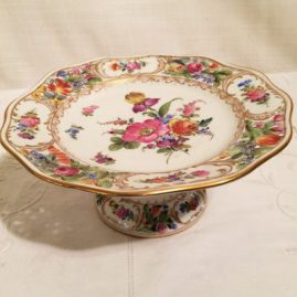 Dresden reticulated compote. Carl Thieme Potsnappel Dresden