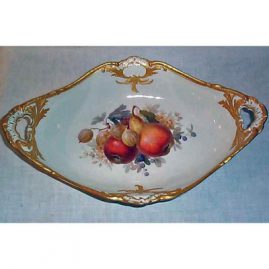 KPM fruit bowl, 15 inches long, ca-1912