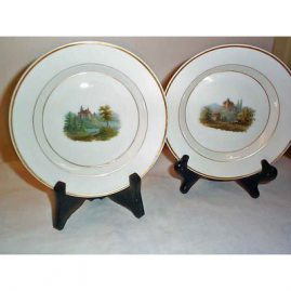 1830s KPM scenic plates, very rare