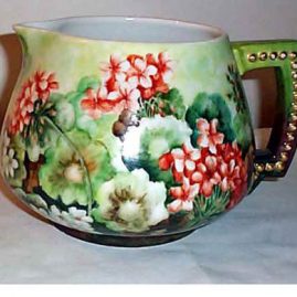 Limoges cider pitcher