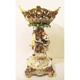 Fabulous Meissen centerpiece on pedestal