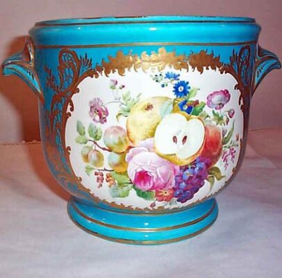Other side of French cache pot