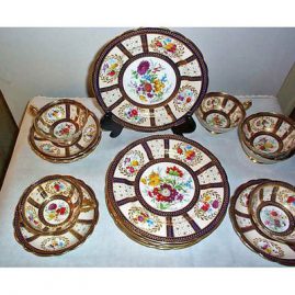 Paragon dessert set for 6, 6 cake plates and 6 cups and saucers