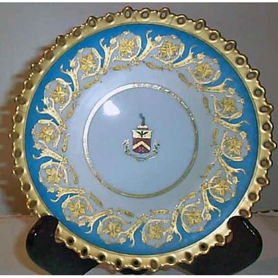 Pirkenhammer reticulated plate with raised gilding