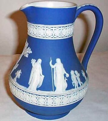 Wedgwood dark blue pitcher, 1890-1920