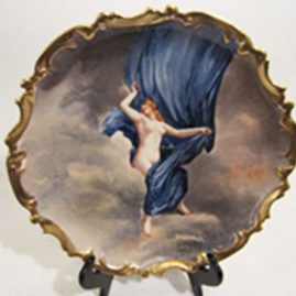 Limoges porcelain plaque artist signed Dubois