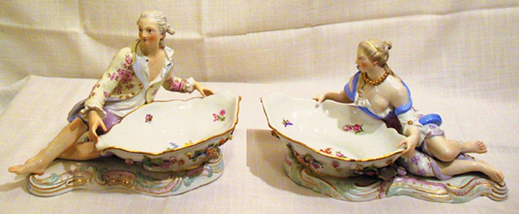 Meissen Figural Sweetmeat Dishes