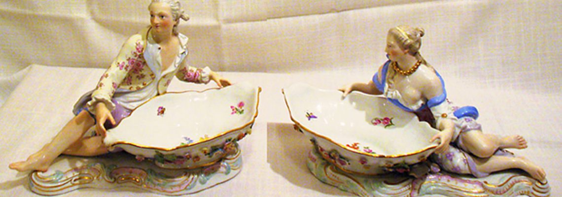 Meissen Figural Sweetmeat Dishes