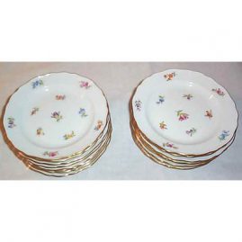 Meissen Streublumen cake plates