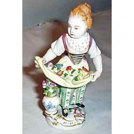 Meissen gardener girl