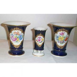 Meissen 3 piece garniture set