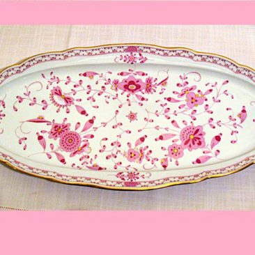 Meissen purple Indian fish platter