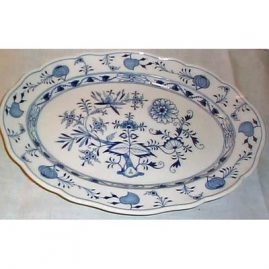 Meissen blue onion platter