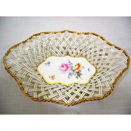 Meissen reticulated bowl