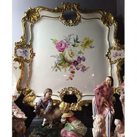 Large Meissen square tray