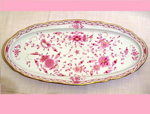 Meissen purple Indian fish platter