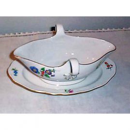 Meissen flowered gravy