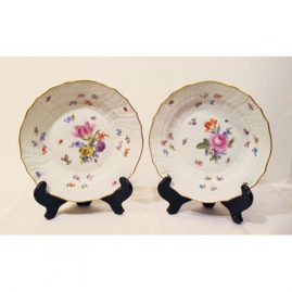 Meissen late 19th century lunches or desserts set of twelve,