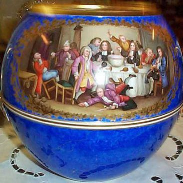 Meissen punch bowl after Hogarth