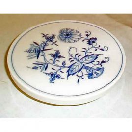 Meissen blue onion trivet