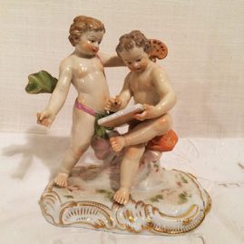 Meissen figural group of artists