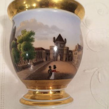 Close up of Paris Porcelain cabinet cup