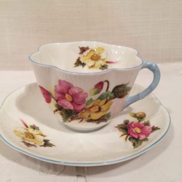 Shelley begonia teacup and saucer