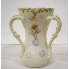 Back of T&V Limoges loving cup, with cherubs