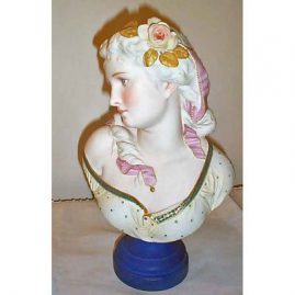 Other side of A. Carrier Belleuse French bisque bust, Sold