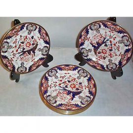 8 Royal Crown Derby Imari dessert