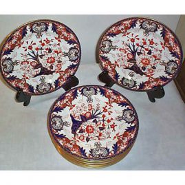 12 Royal Crown Derby lunch plates