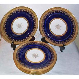 6 Limoges dinner plates