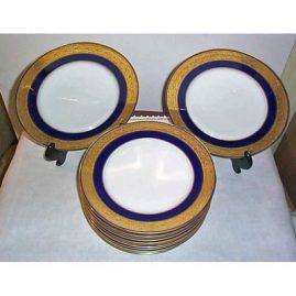 11 Limoges, Charles Ahrenfeldt, dinner plates