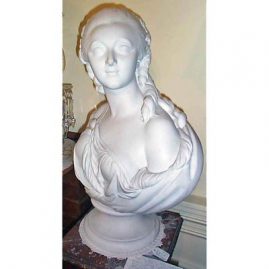 Bisque bust signed Pajou of Madame du Barry