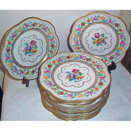 12 Schumann Bavarian reticulated dinner plates